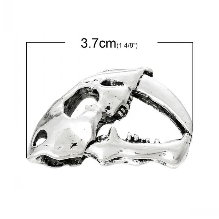 Pendants Charms Dinosaur Skull  3.7cm x 2.4cm(1 4/8" x1")