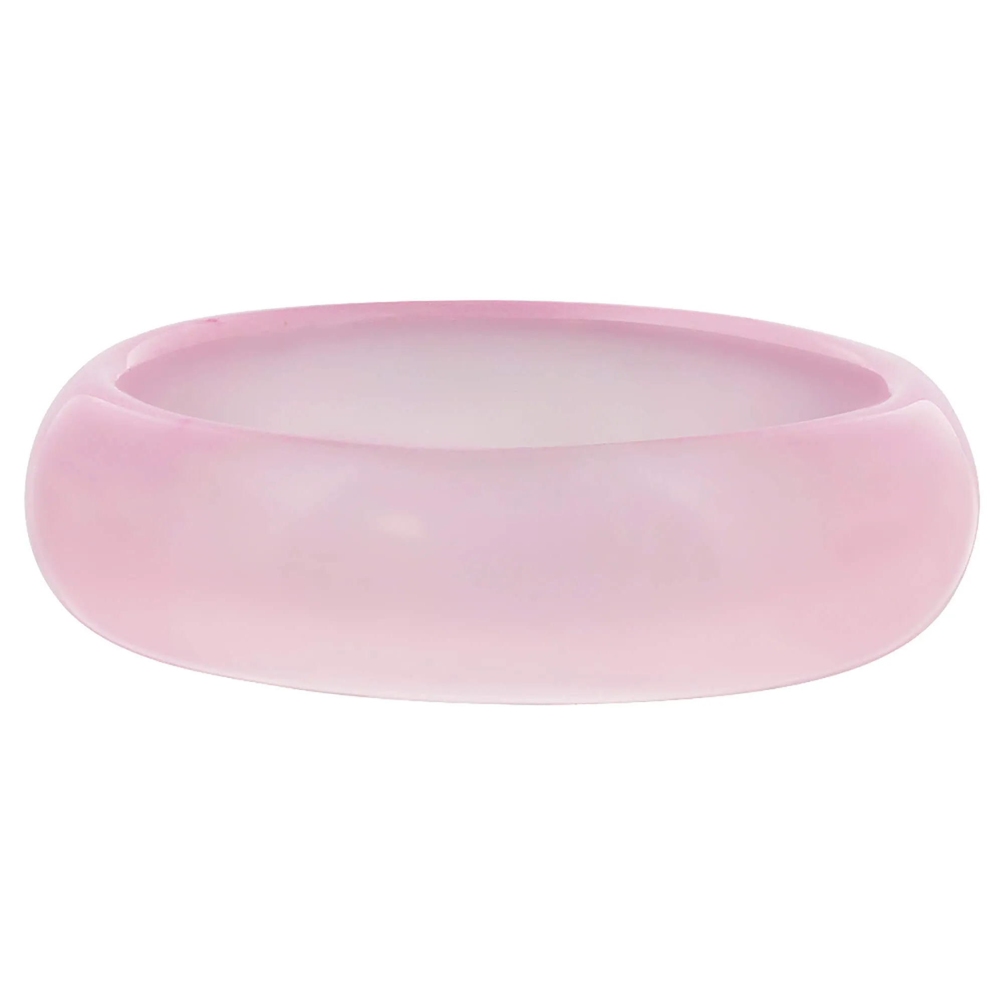 Pink Agate Gemstone Ring – 6mm Natural Stone Band for Men and Women – Unisex Polished Pink Agate Jewelry for Everyday Wear or Gift