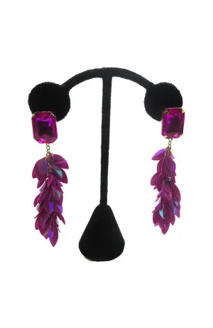 Pink Leaf Cha Cha Earrings