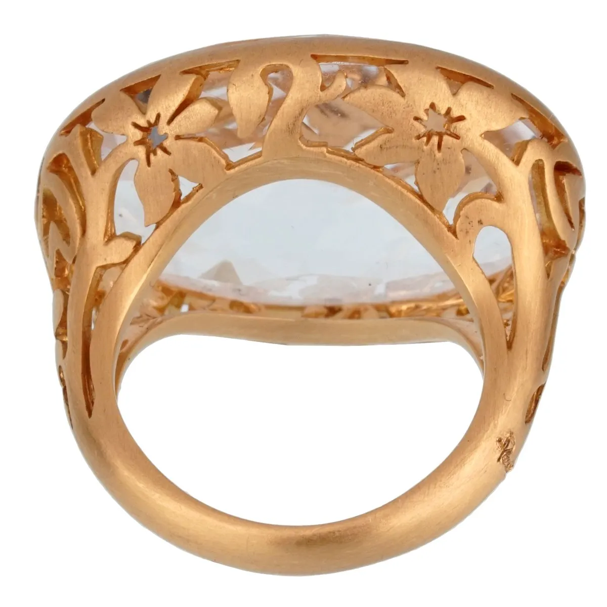 Pomellato  10 Carat Quartz Cocktail Rose Gold Ring Sz 5.75