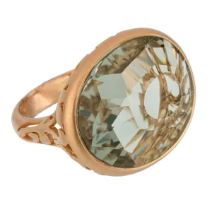 Pomellato 10.19 Carat Prasiolite Cocktail Rose Gold Ring Sz 7 1/4