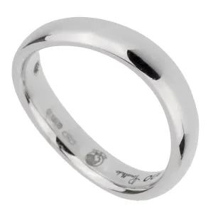 Pomellato White Gold Wave Band Ring Sz 5