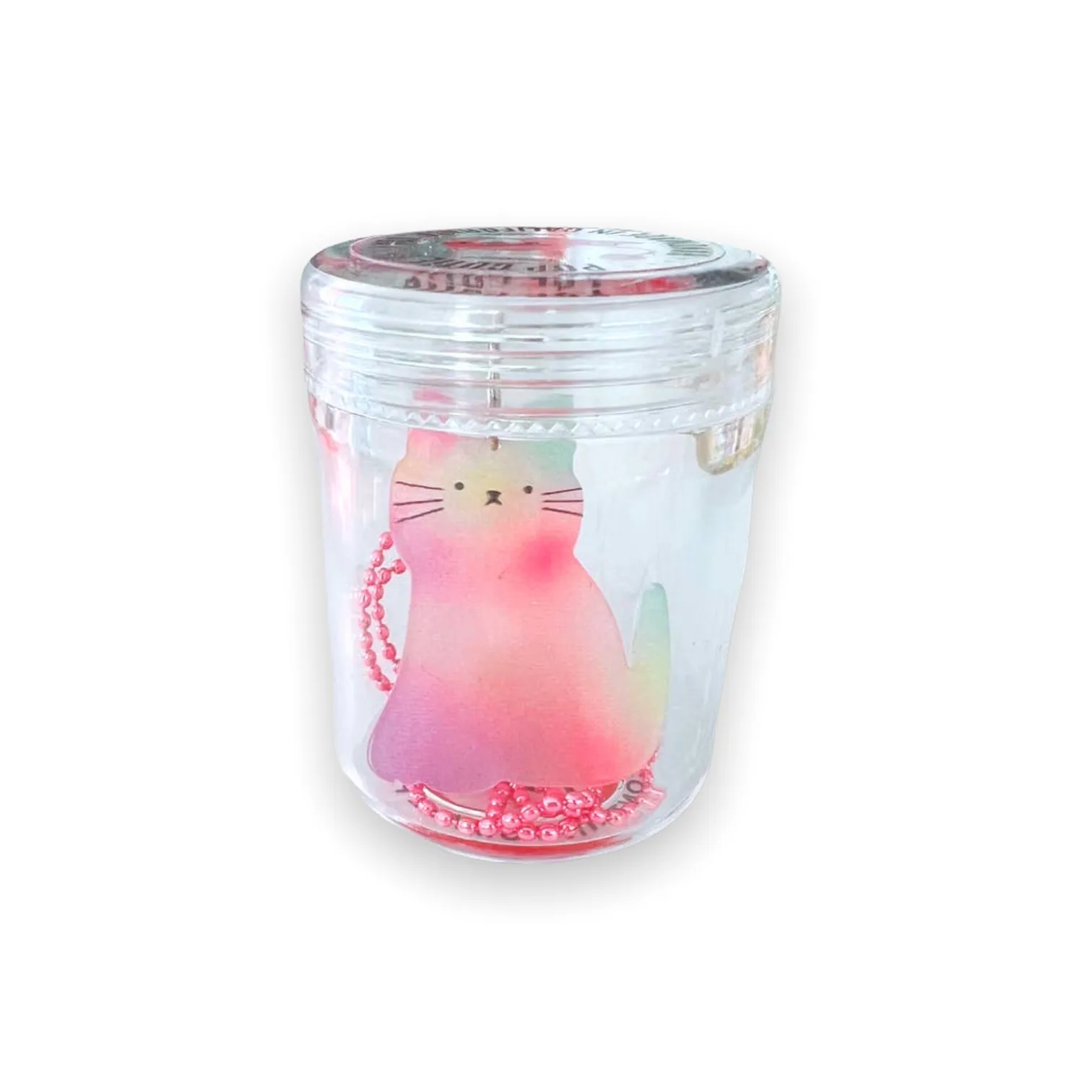 Pop Cutie Acrylic Rainbow Cat Necklace