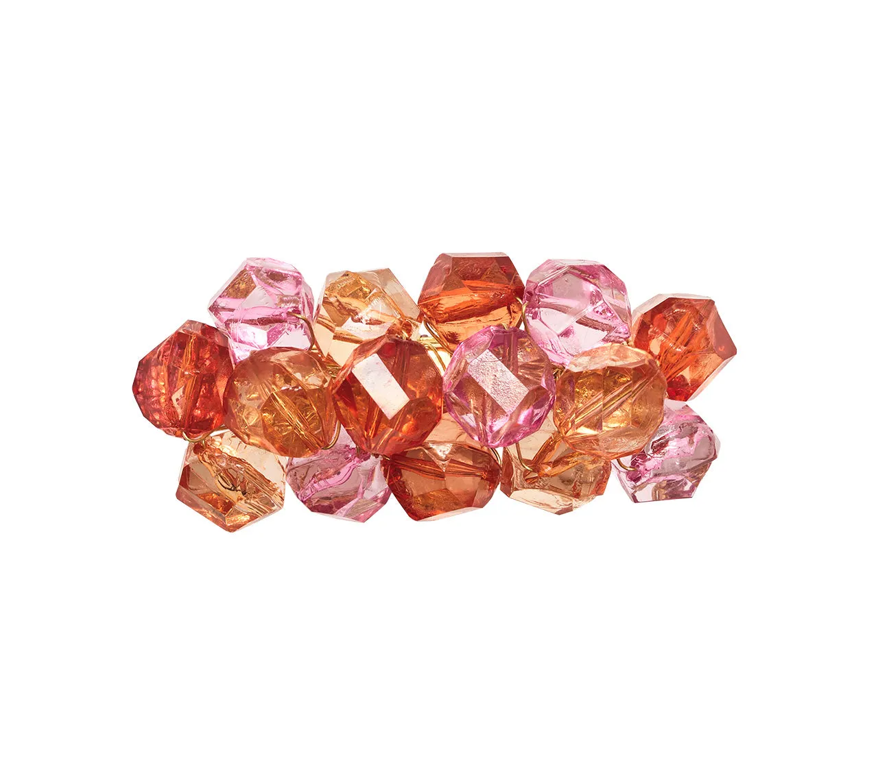 Pop Rocks Napkin Ring in Pink & Orange