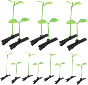 PRETYZOOM 50Pcs Bean Sprout Hair Clips Grass Hairpins for Comfortable Easy to Wear Hair Accessories for DIY Hair Styles for All Ages