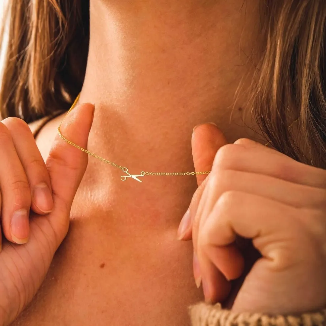 Pride Lesbian Necklace and WLW Scissor Necklace
