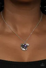 Prismatic Projection - Purple Necklace
