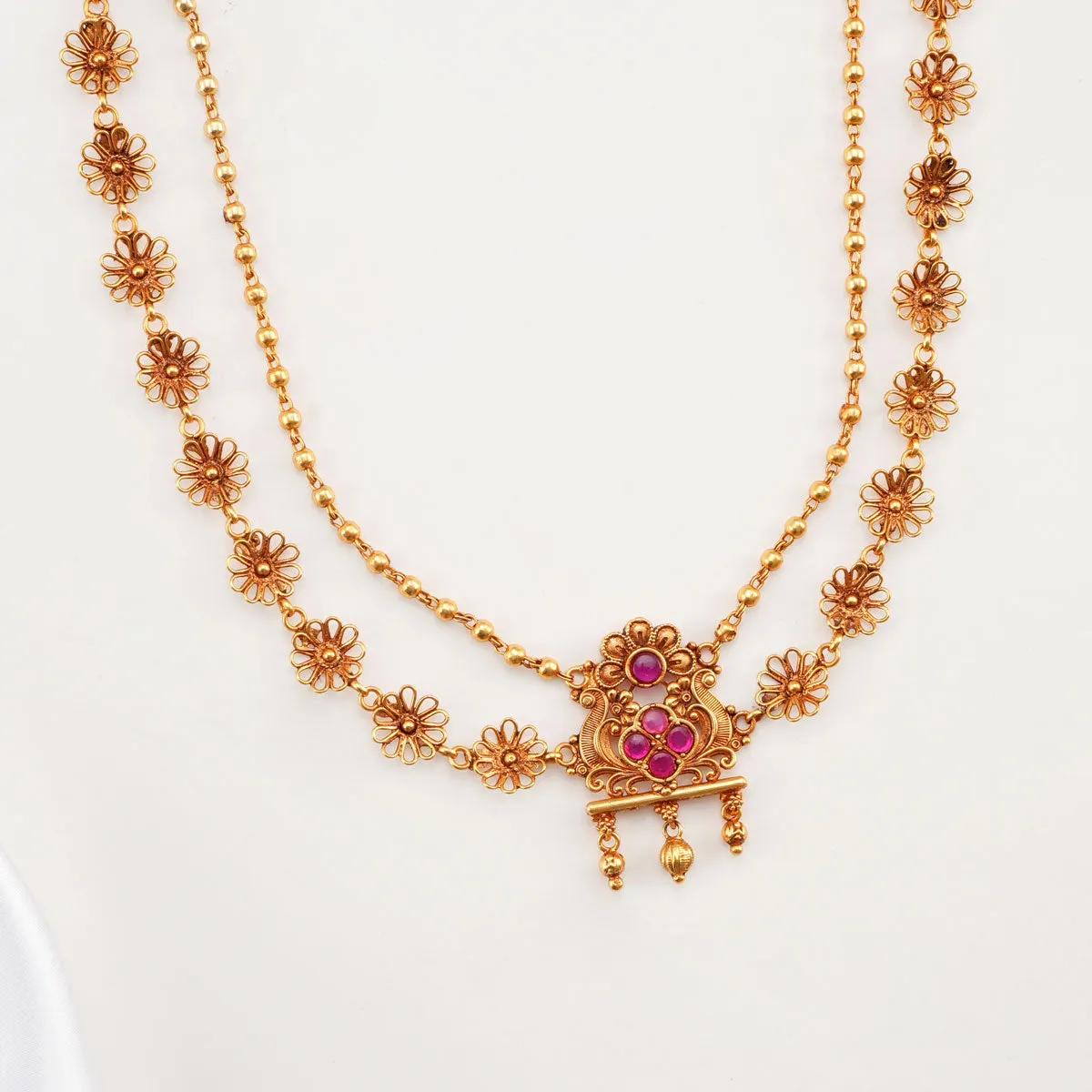 Prodigious Nagas Long Necklace Set