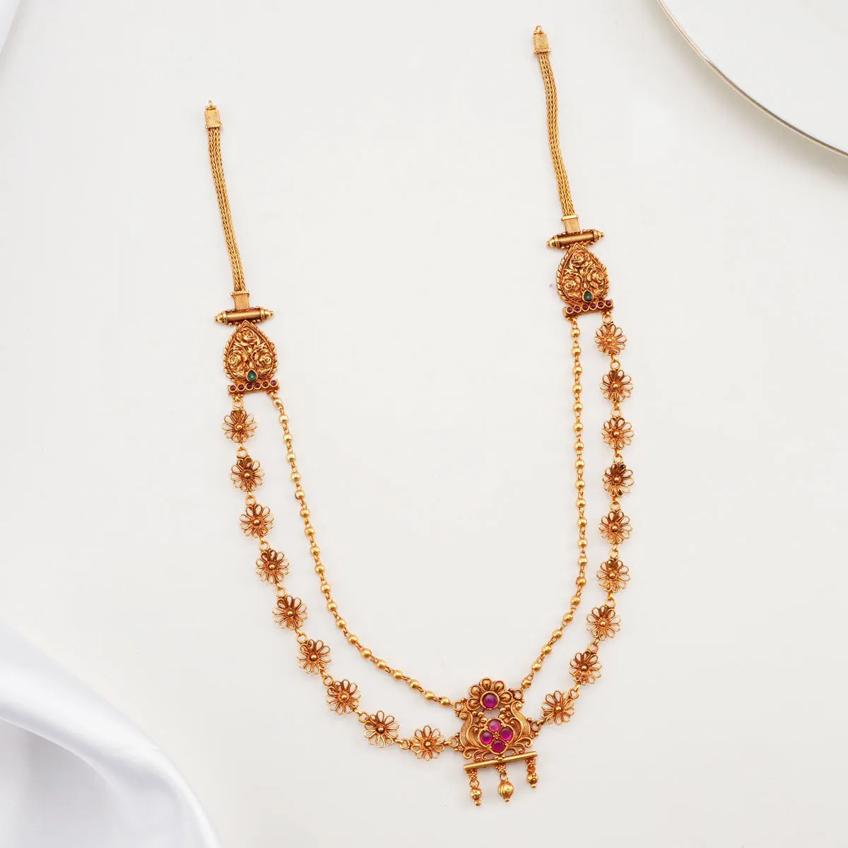 Prodigious Nagas Long Necklace Set