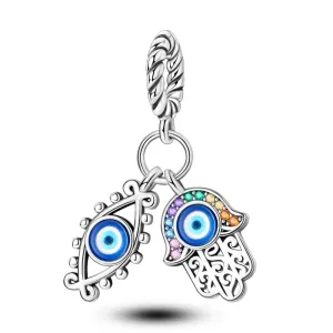 Protective Hamsa & Evil Eye Charm