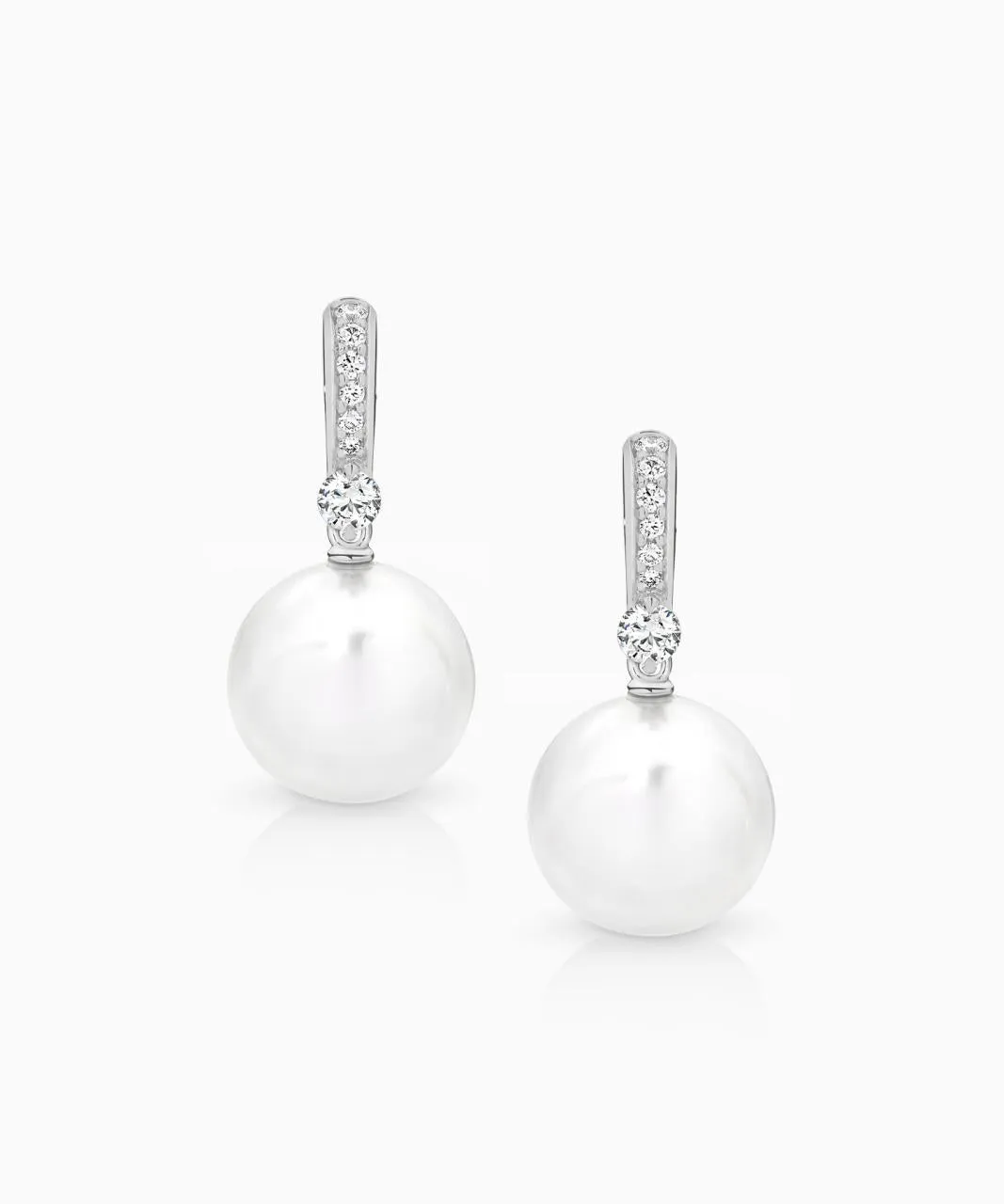 Quiver Pearl Pave Earrings
