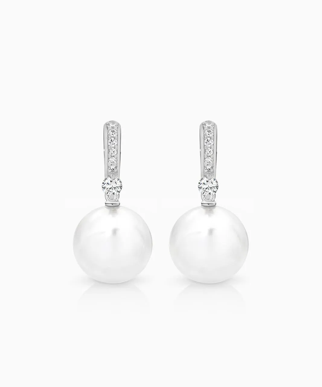 Quiver Pearl Pave Earrings