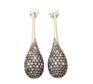 " Brown Pave' Pendants "