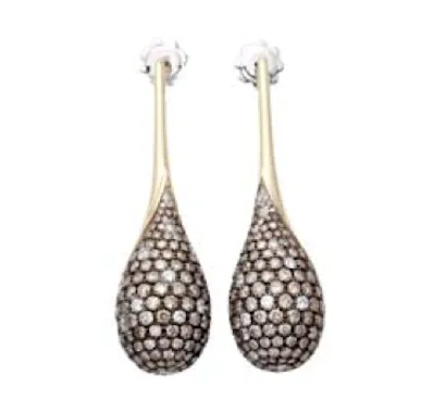 " Brown Pave' Pendants "