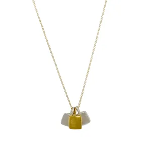 "Three Tiny Squares" Necklace