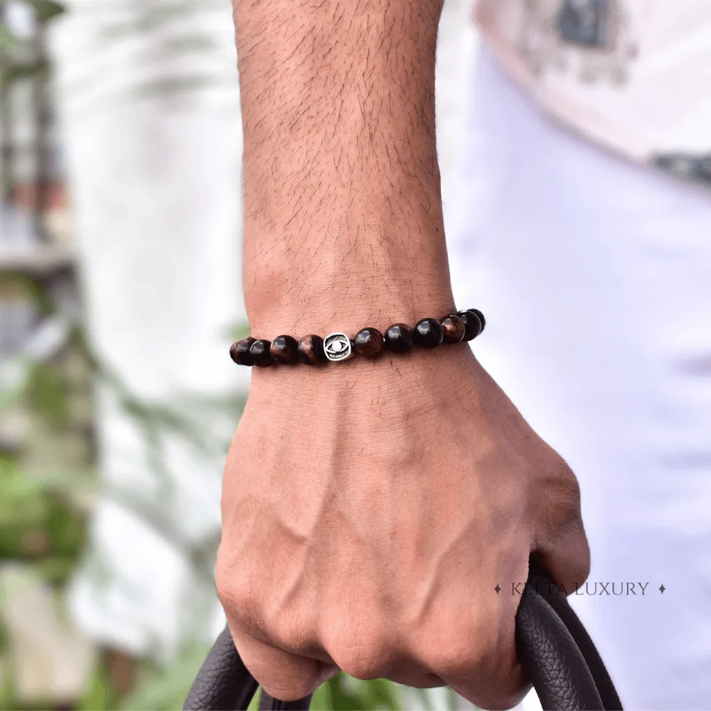Red Raven - Tiger Eye Bracelet