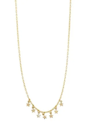 Regina Seven Mini Stars Gold Pendant EOL Necklace
