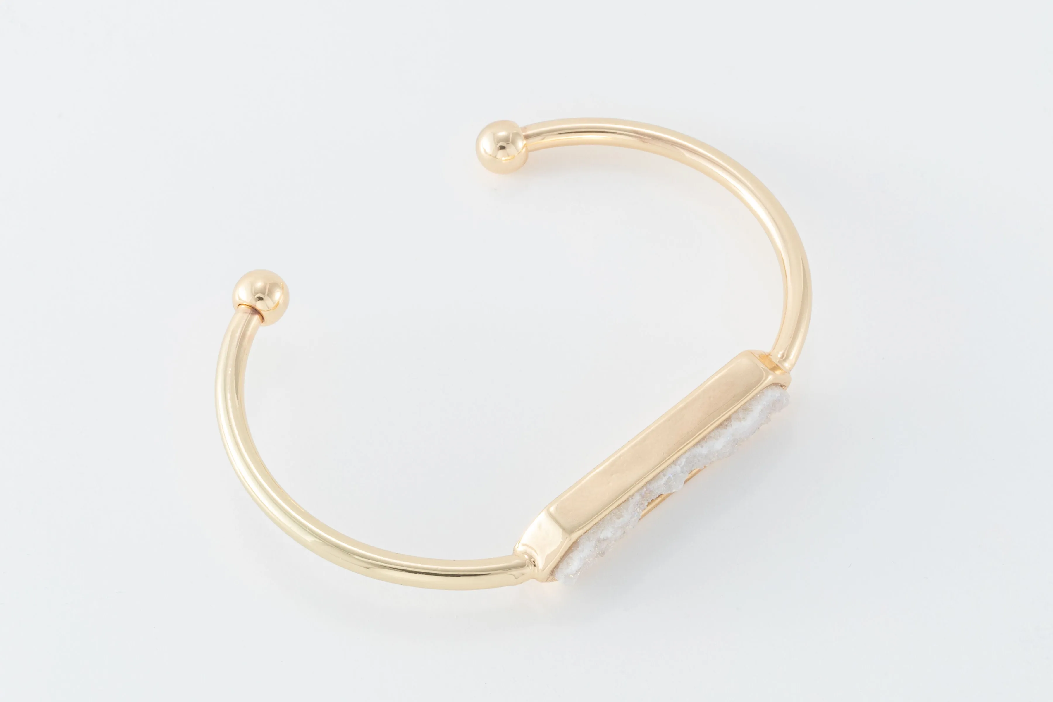 Revelation Druzy Quartz Cuff Bangle