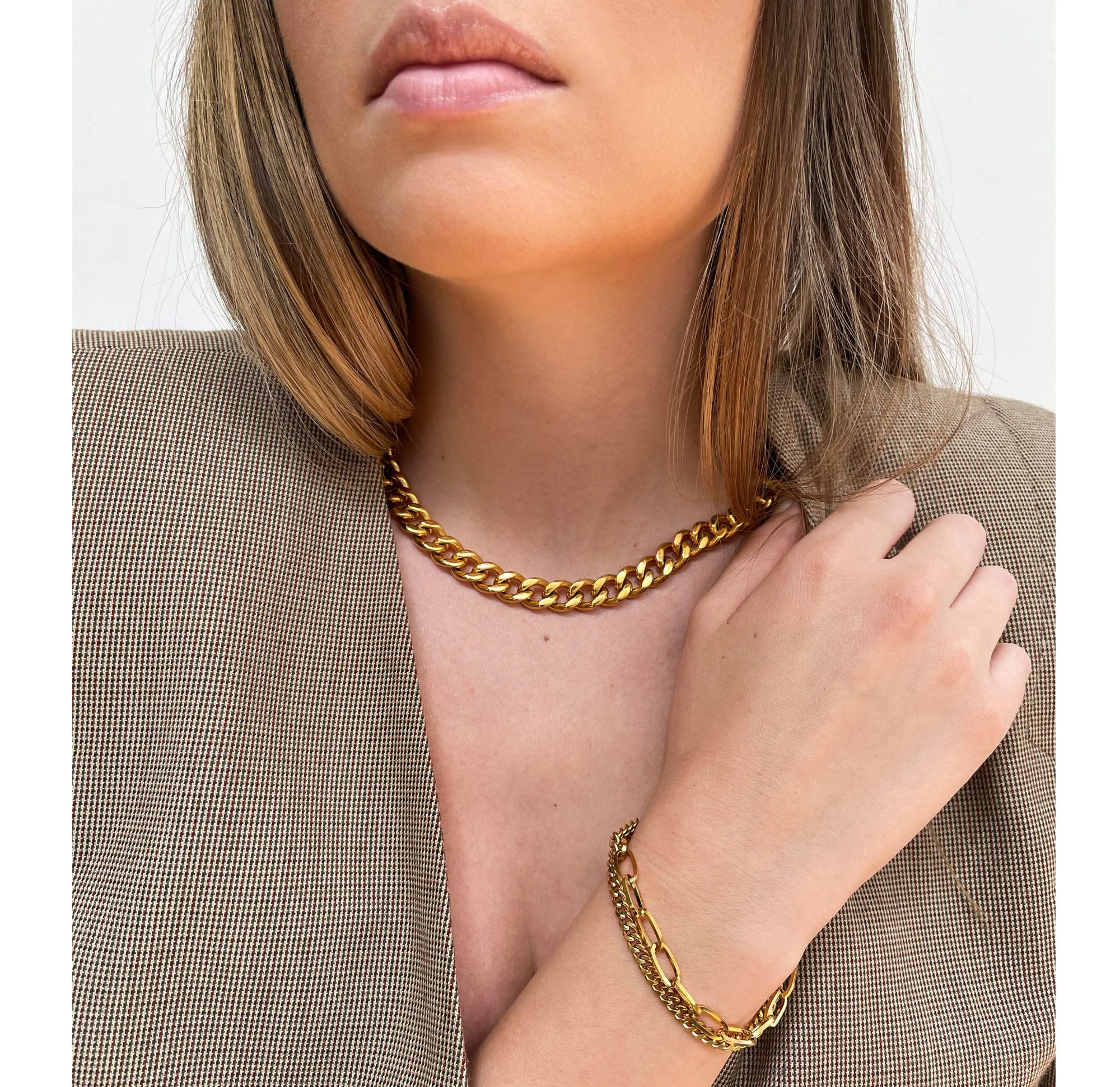 ROBERT GOLD CUBAN CHAIN NECKLACE