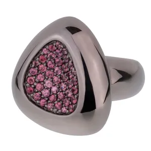 Roberto Coin Capri Plus Pink Sapphire Silver Ring Sz 6.25