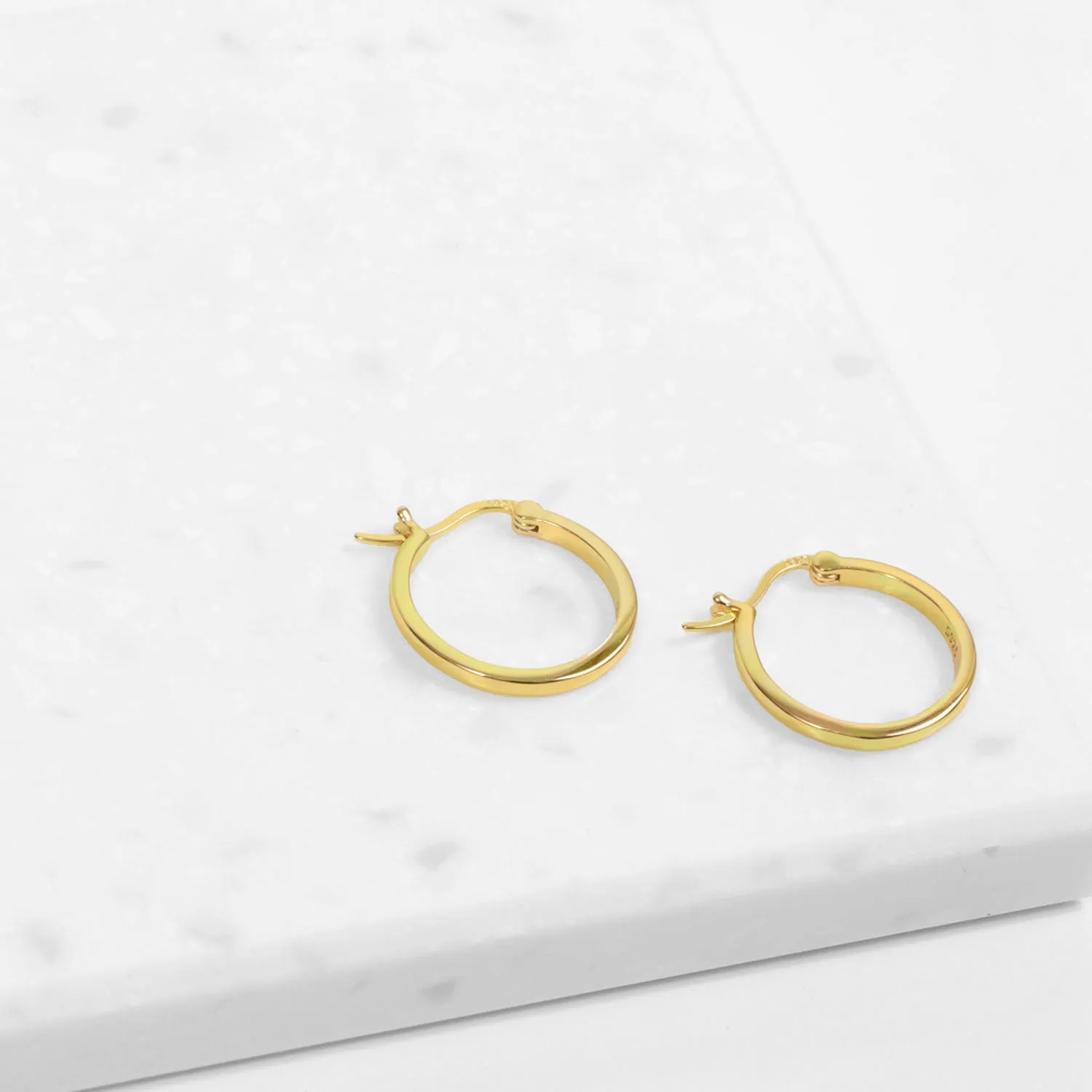 Roma Small Hoop Earrings (Gold)