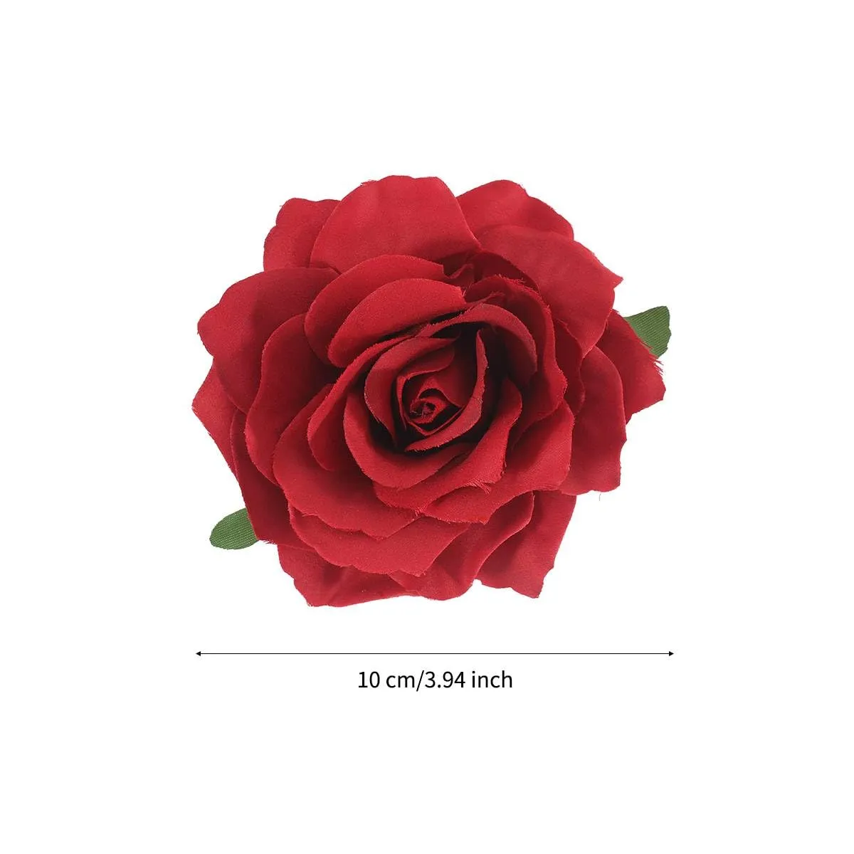 Rose Brooches Flower Hair Clips for Women | Brooches and Pins | Hair Accessories | Valentines Hair Clips, Wedding Hair Accessories for Women | Lapel Pin, Dark Red