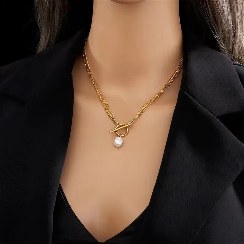 Round Baroque Style Necklace