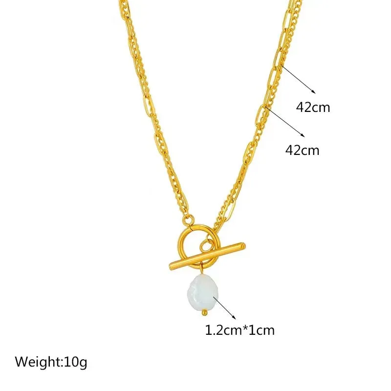 Round Baroque Style Necklace