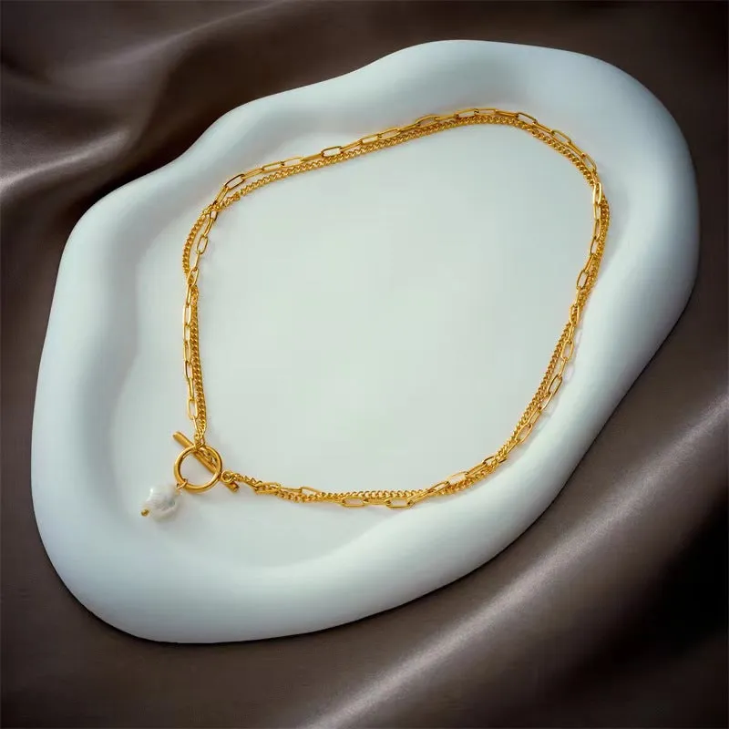 Round Baroque Style Necklace