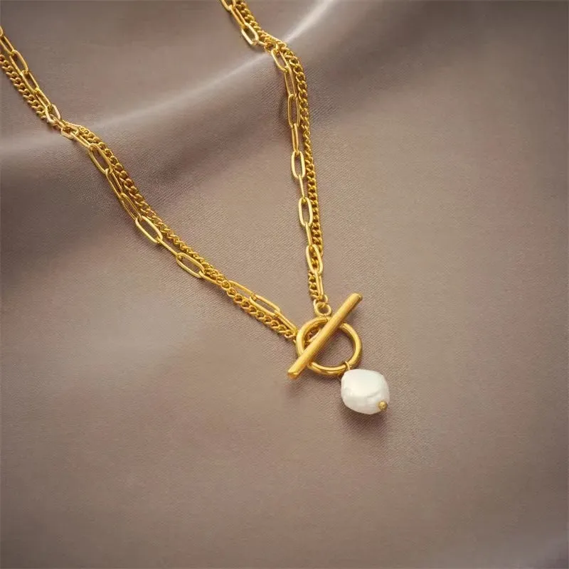 Round Baroque Style Necklace