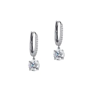 ROUND DIAMOND DROP EARRINGS