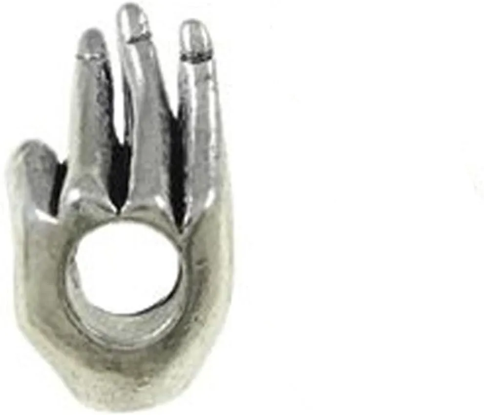 Sexy Sparkles 1 Pc Ok Hand Gesture Bead Charm Spacer for Snake Chain Charm Bracelet