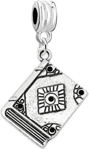 Sexy Sparkles Diary Book Charm Dangle Bead for snake Chain charm Bracelet