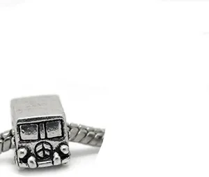Sexy Sparkles European Peace Volkswagon Van Bead Charm Spacer for Snake Chain Charm Bracelet