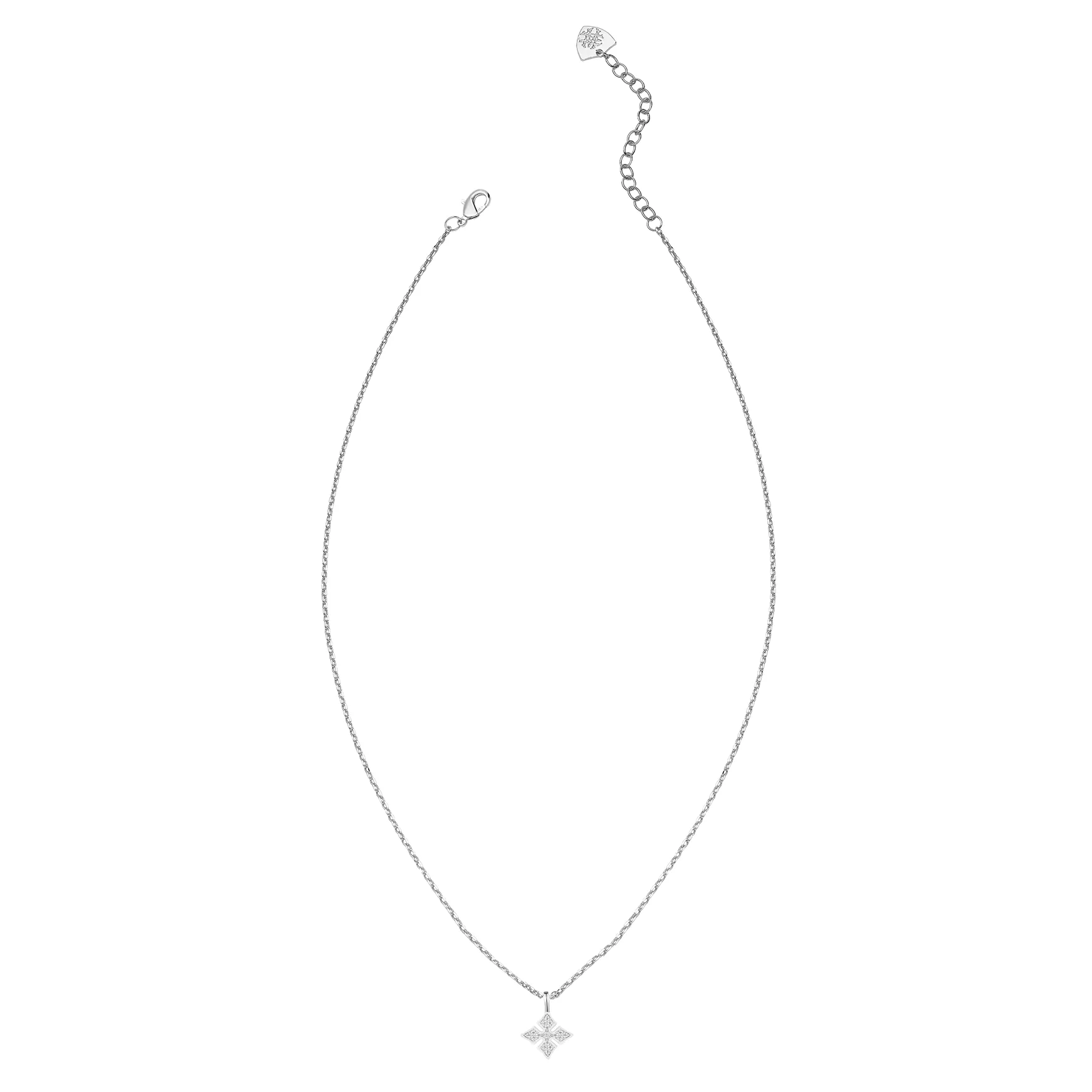 Shine Bright Cross Necklace in Silver