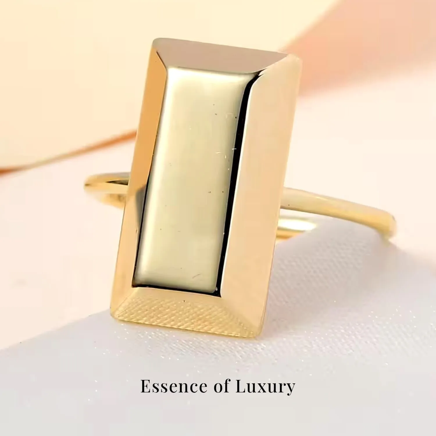 Shop LC LUXURO 10K Yellow Gold Bar Ring - Solid Gold Rings for Women - Wedding Gold Jewelry Birthday Gifts for Women 1.75 Grams