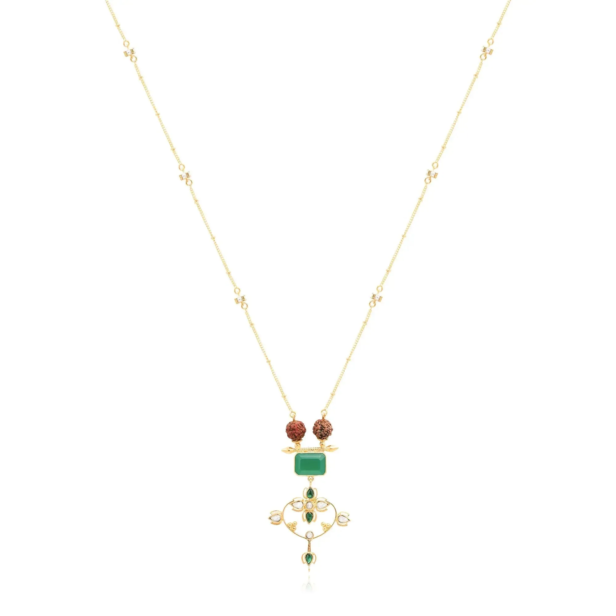 Silver 92.5 Sitayan Rudraksh Necklace