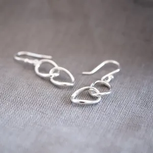 Simone Double Oval Drop Earrings