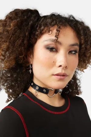 Simple Cross Chain Earrings