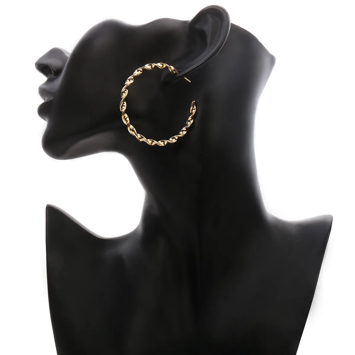Simple Geometric Exaggerated Big Circle Earrings