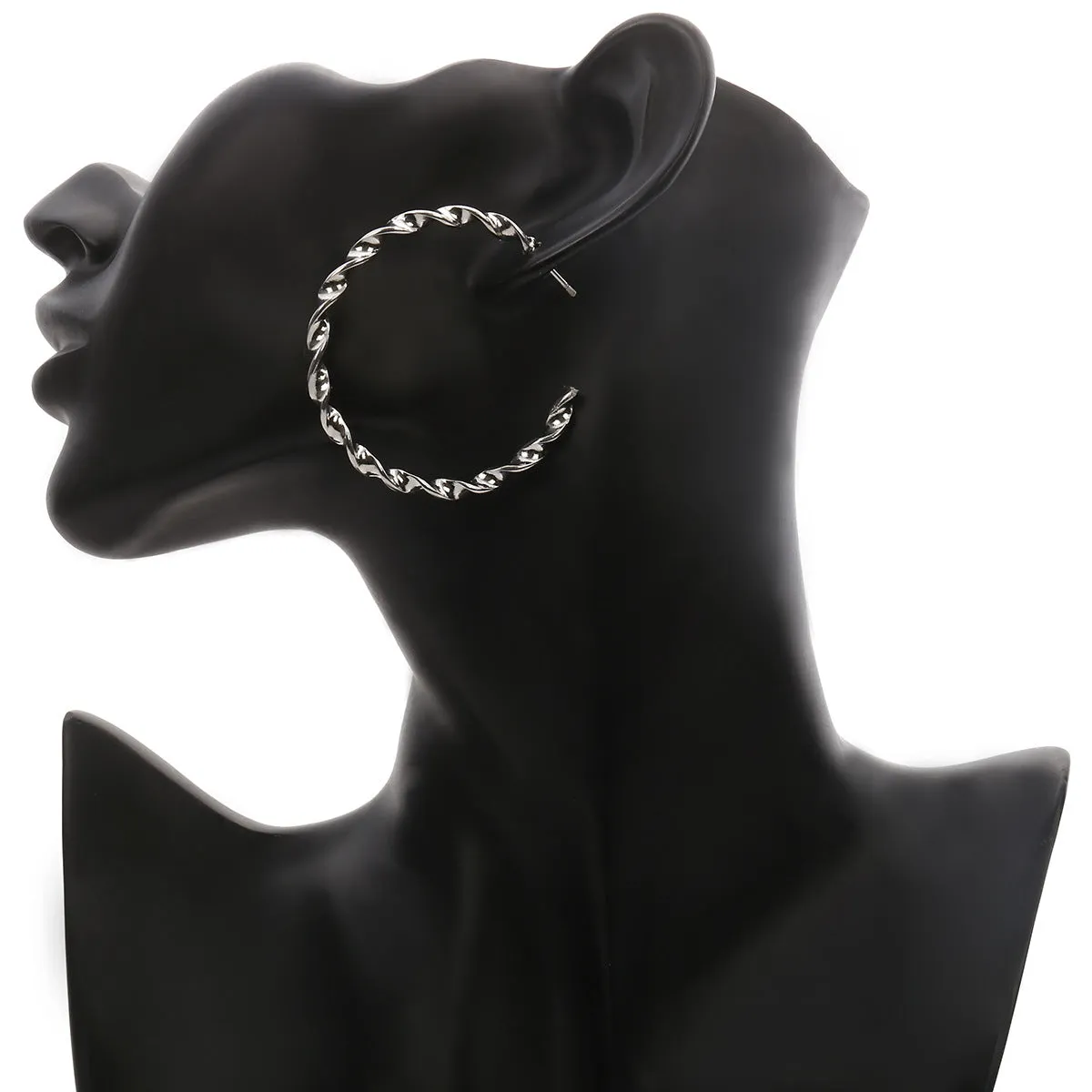 Simple Geometric Exaggerated Big Circle Earrings