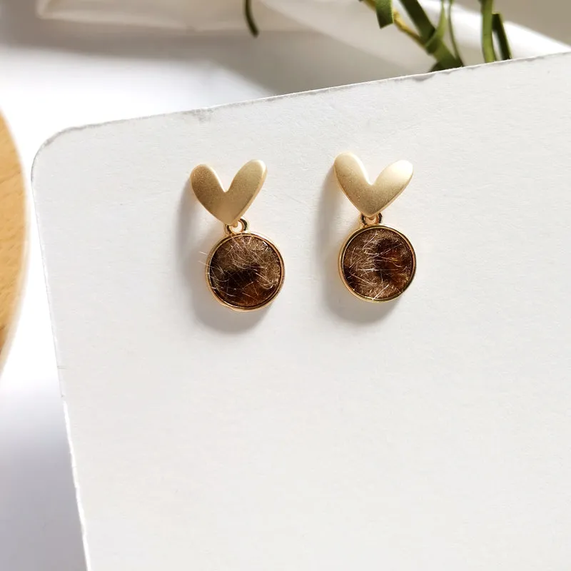 Simple geometric square earrings