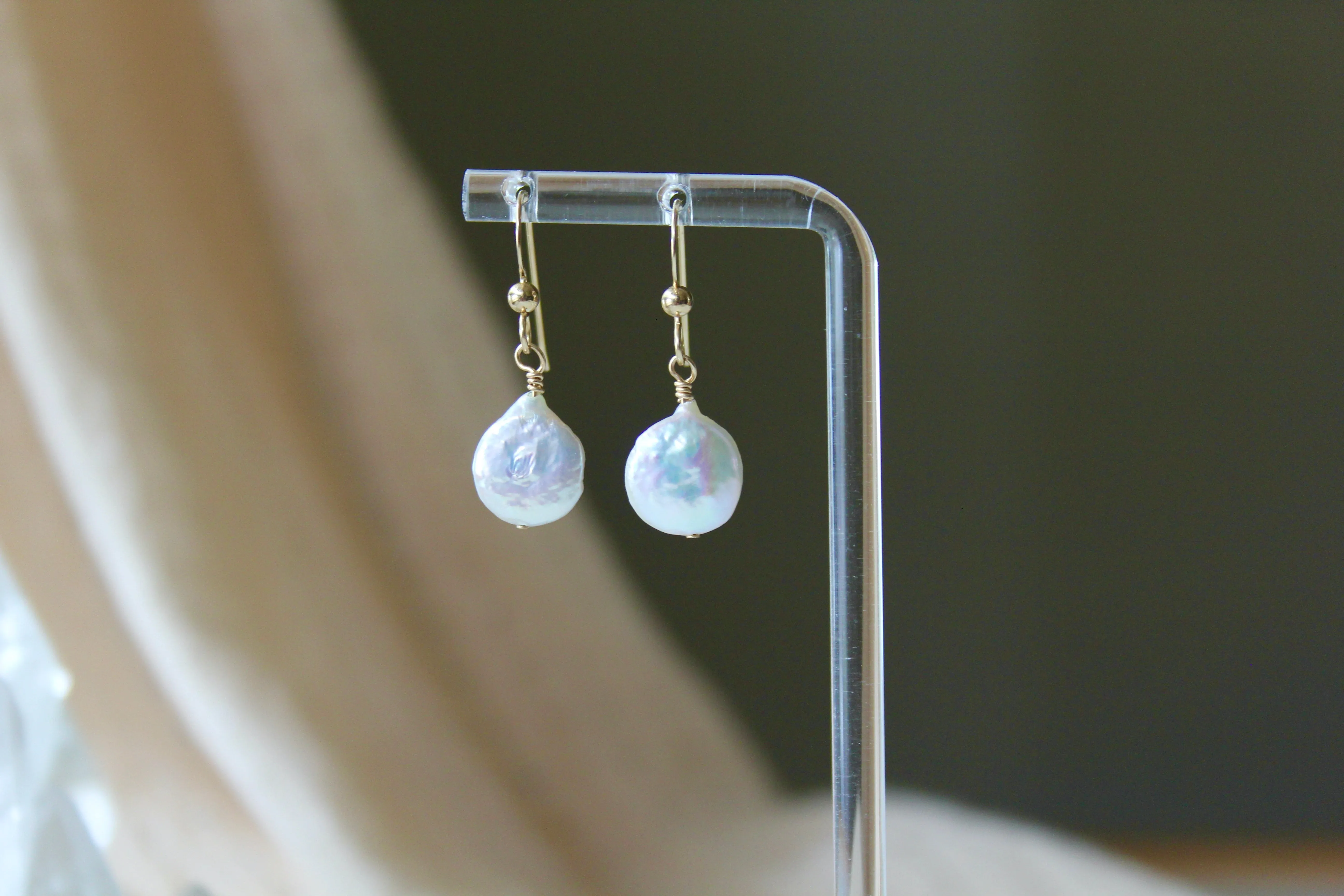 Simple Pearl Earrings
