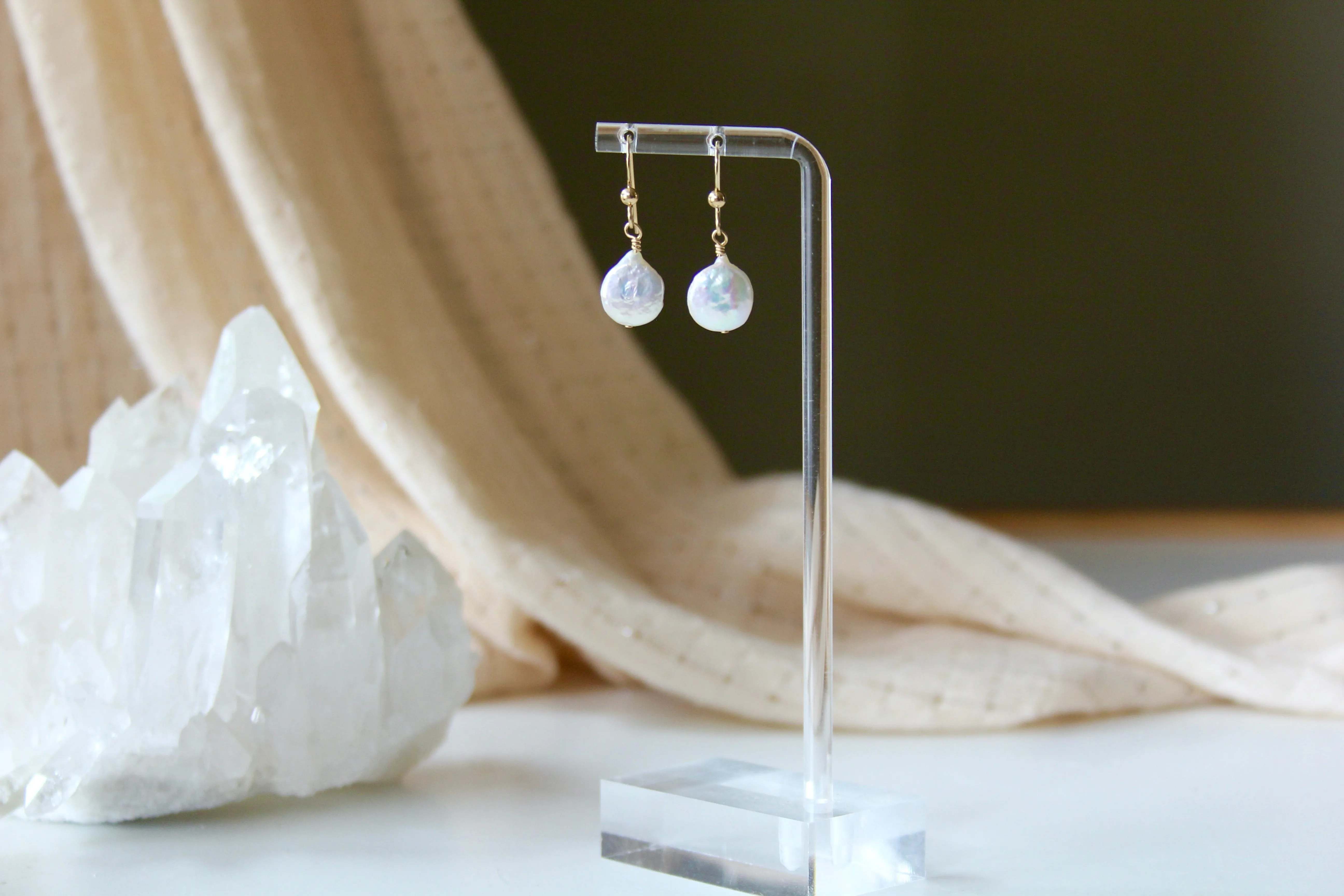 Simple Pearl Earrings