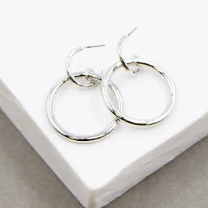 Simple plain circle earrings