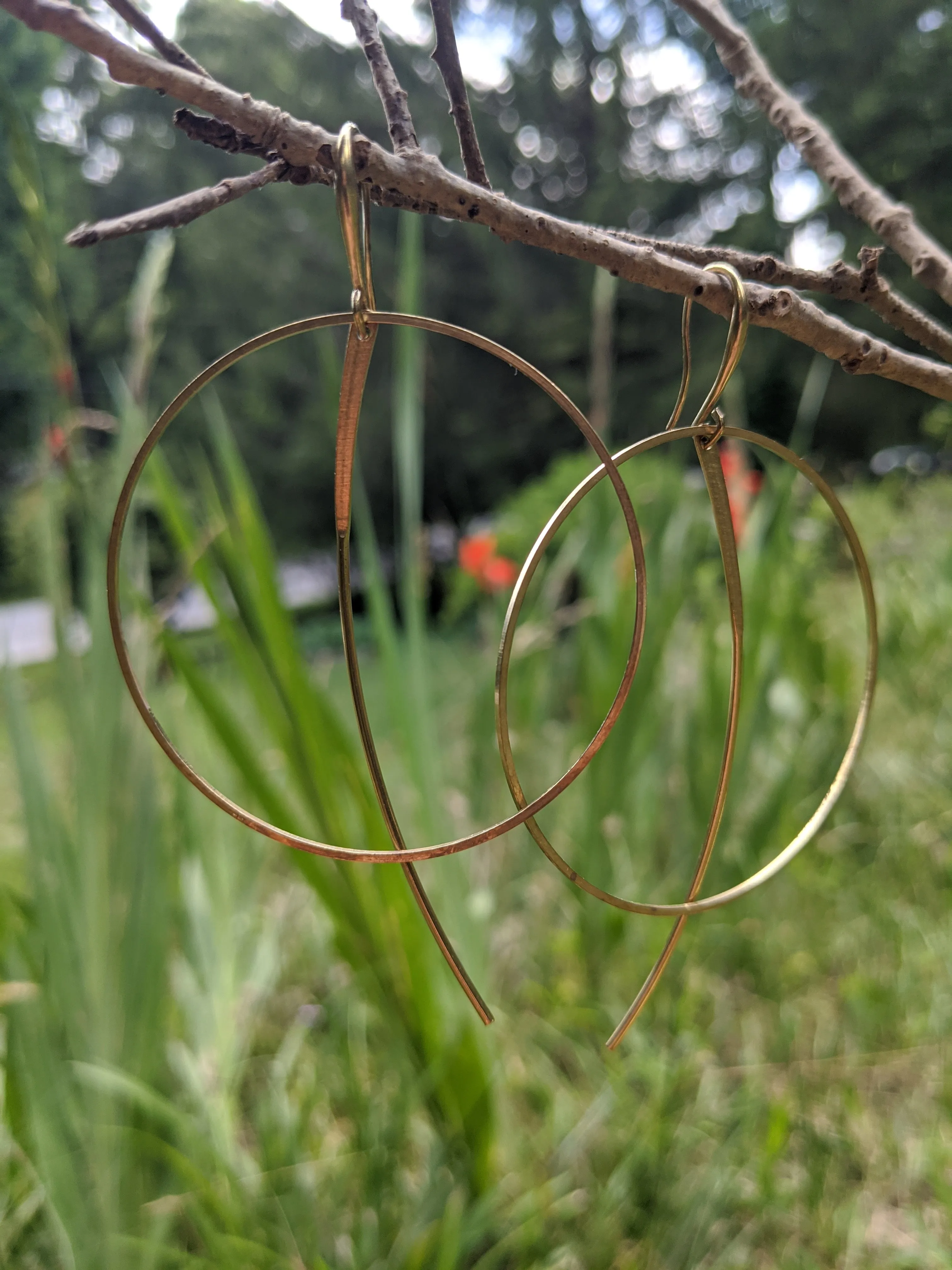 SIMPLE SASSY BRASSY HOOPS