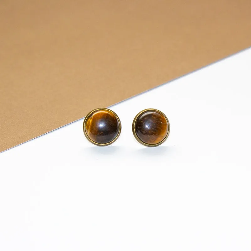 Simple Tiger's Eye Earrings