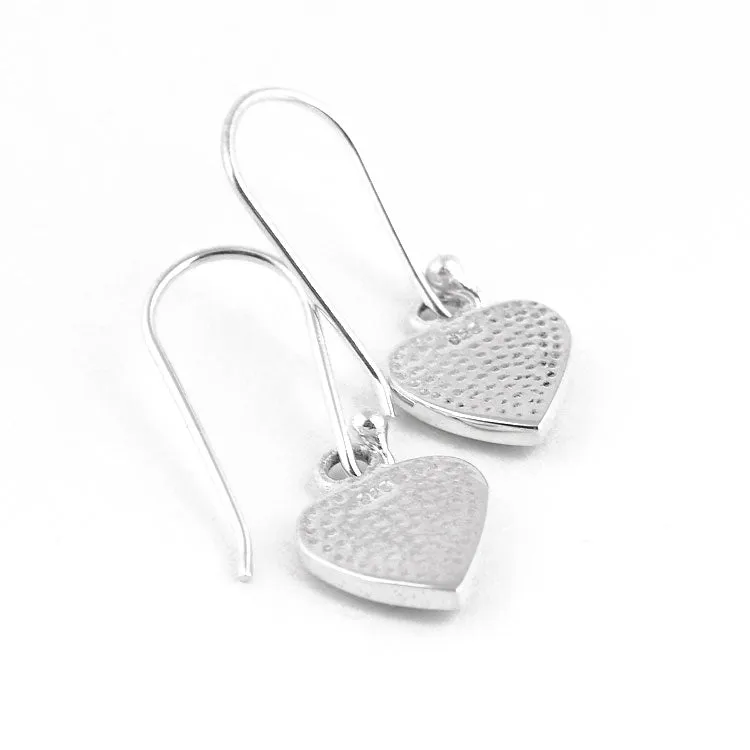 Simple Turquoise Heart Earrings