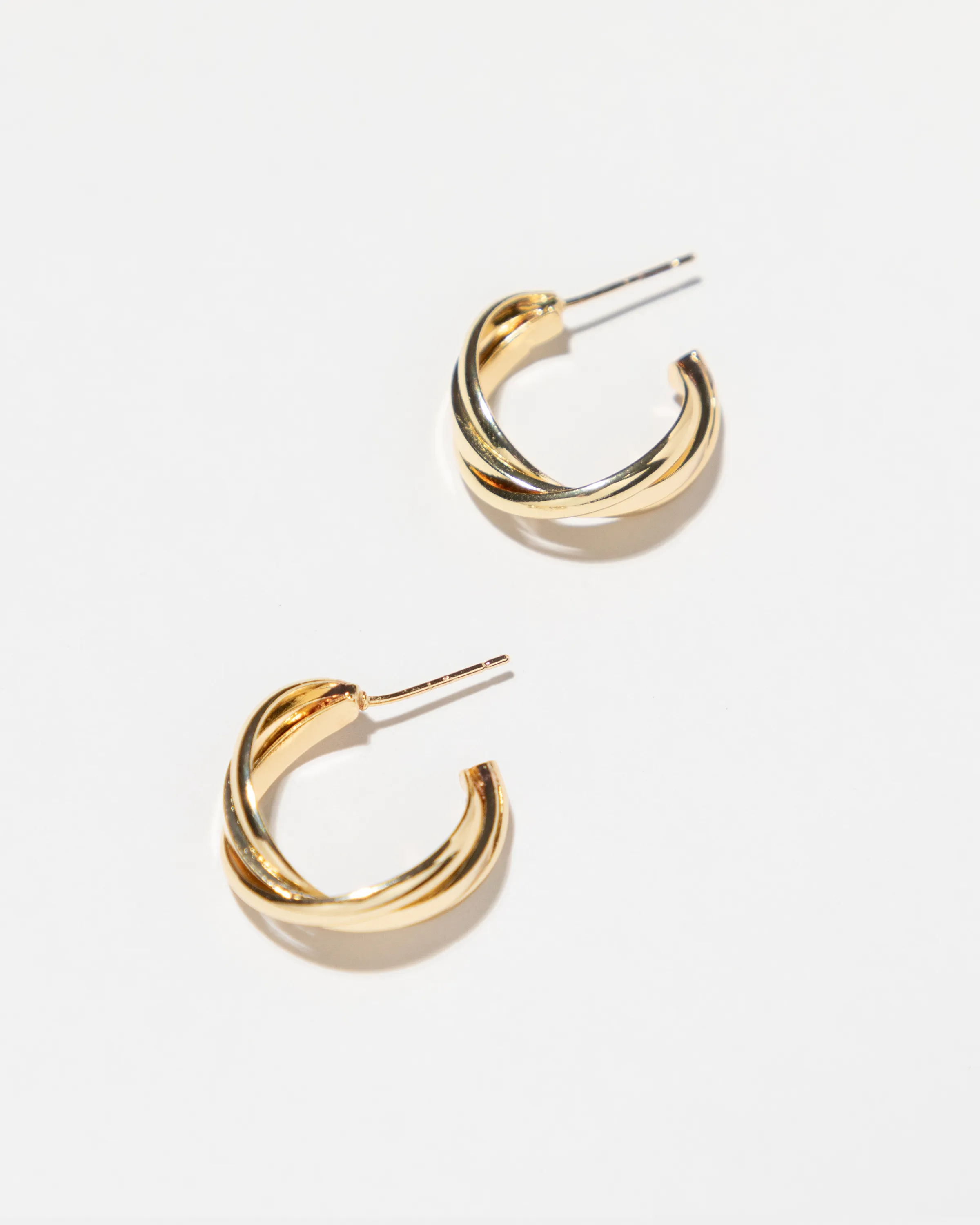 Simple Twisted Hoop Earrings