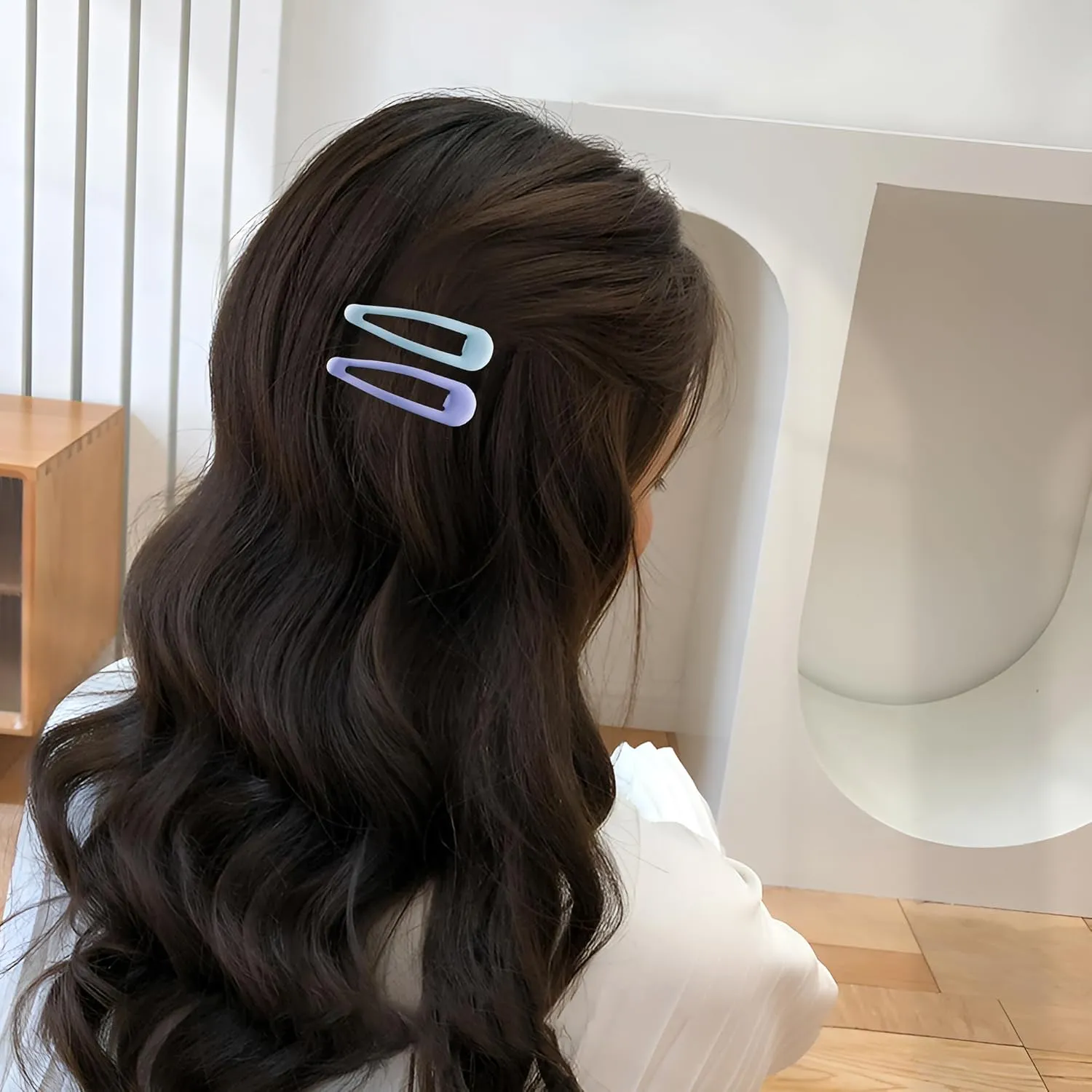 Small Hair Barrettes For Women No Slips Metal Snap Clips For Thin And Fine Hair,Matte Multi-colored,20 PCS,1.97 x 0.5 Inch.